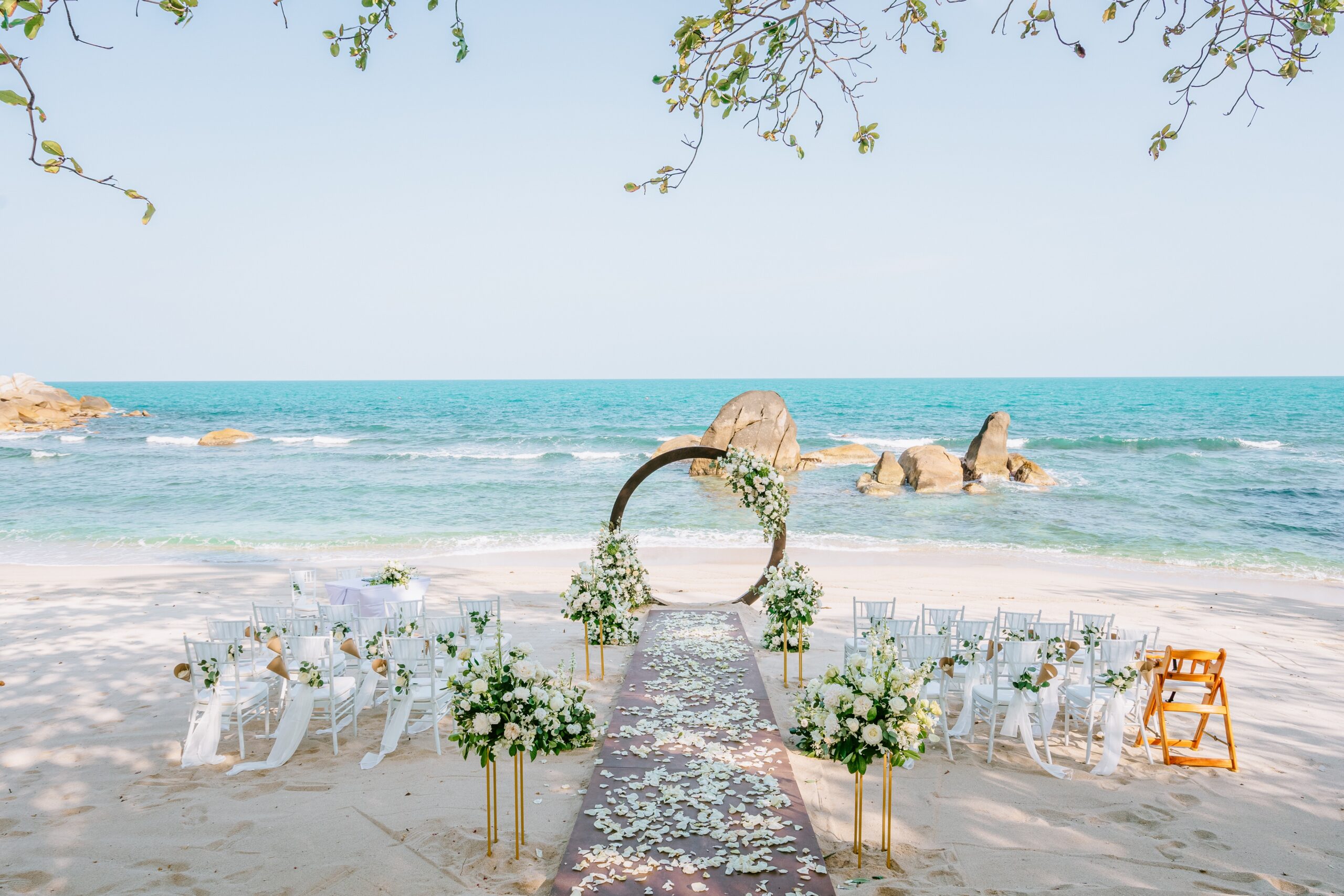 Silavadee Resort and Spa Wedding beach Ceremony