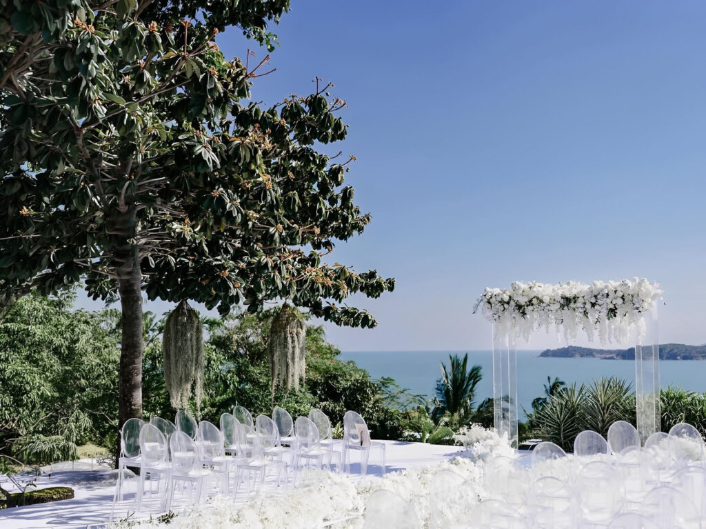 Hilltop destination wedding thailand