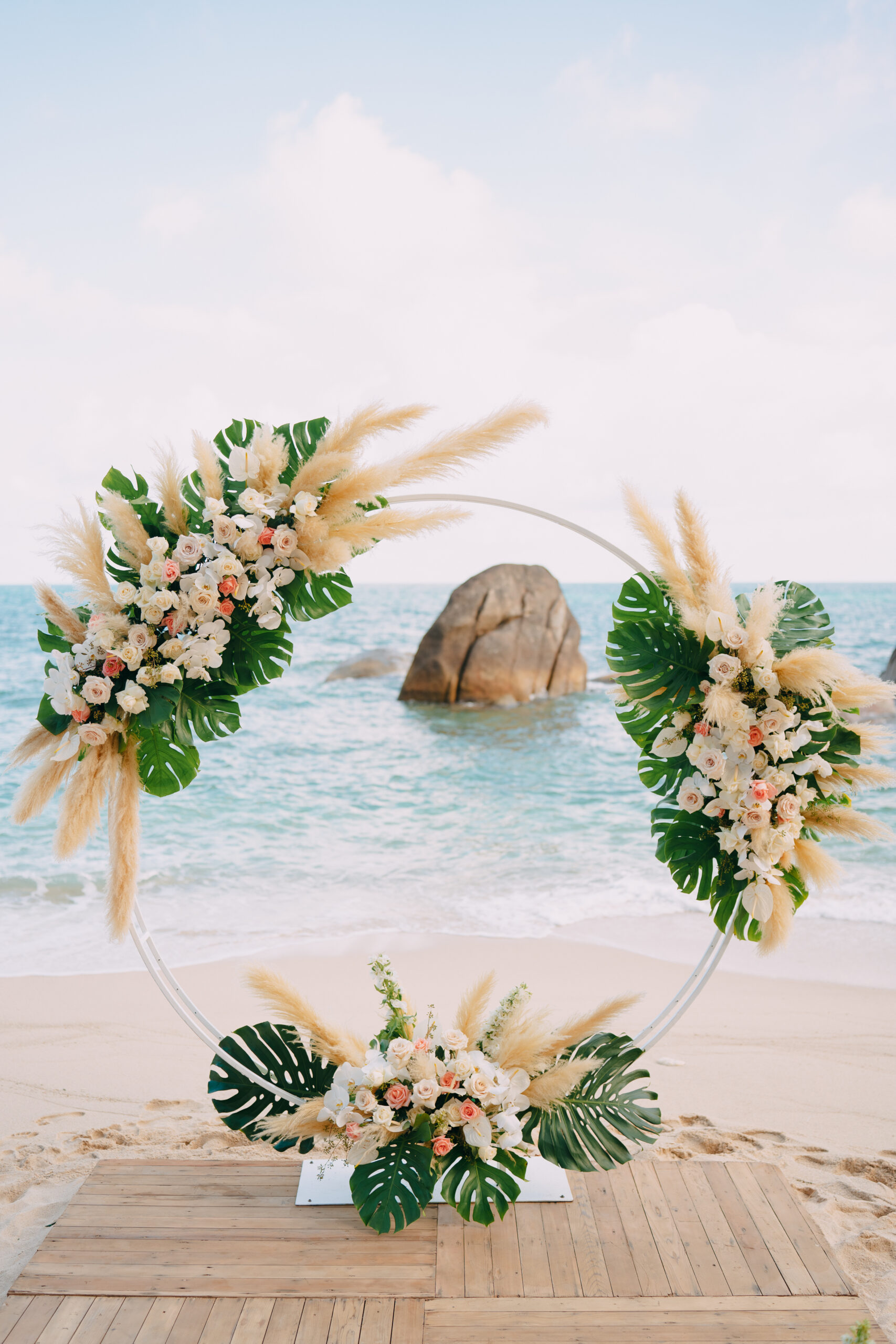 Silavadee Koh Samui wedding beach ceremony at private beach