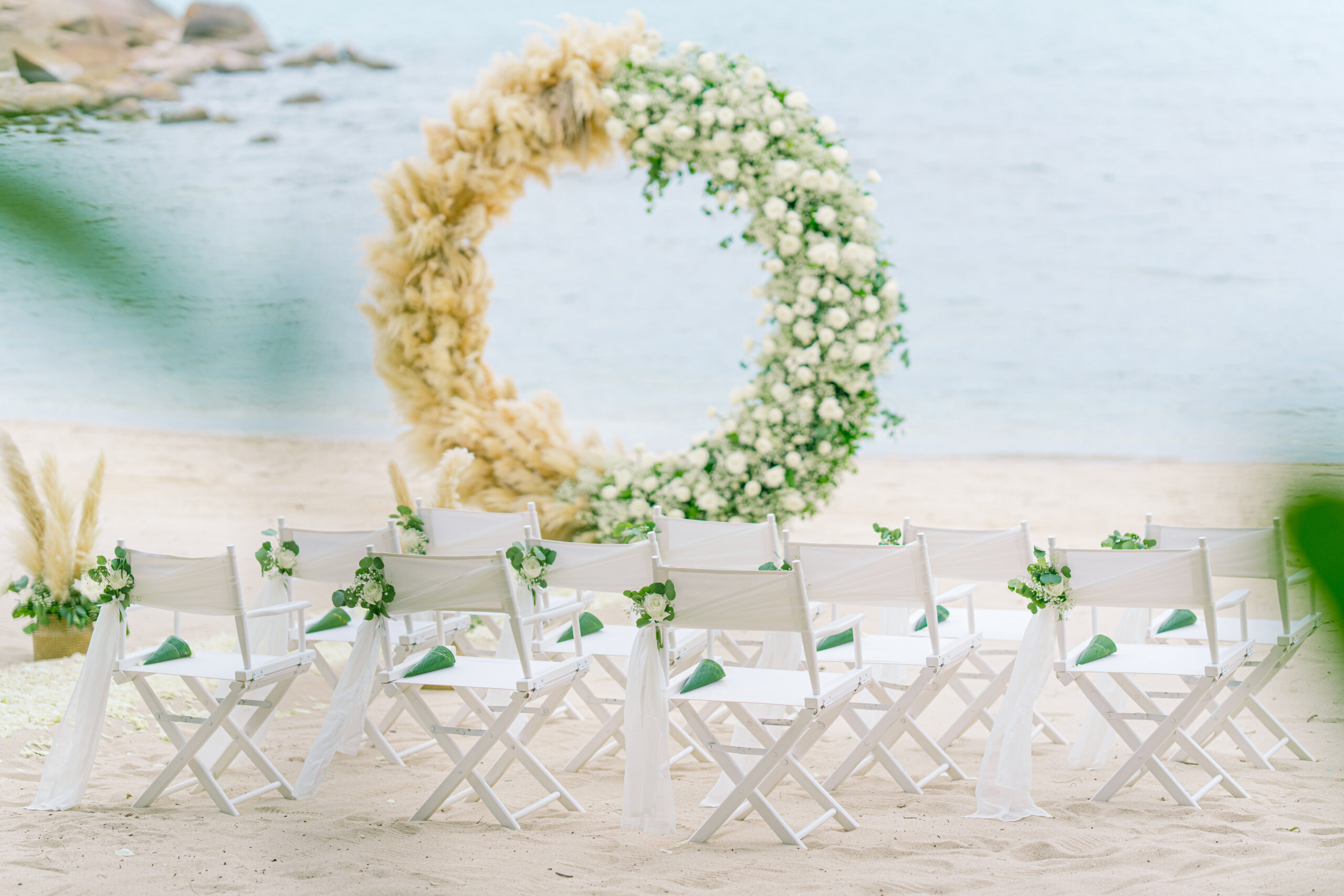 private destination wedding ceremony at Silavadee beach